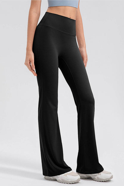 High Waist Straight Active Pants - Selvanelle