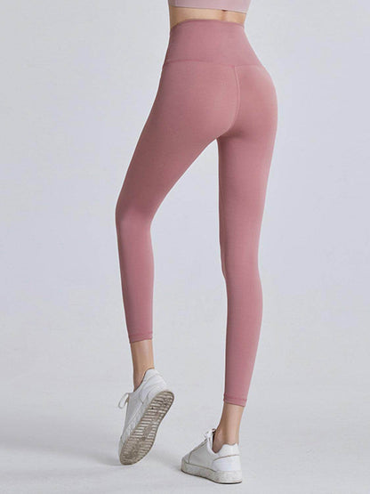 Wide Waistband Sports Leggings for Ultimate Comfort - Selvanelle