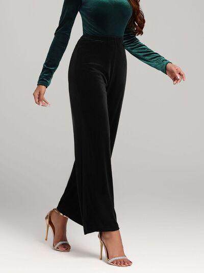 High Waist Wide Leg Pants for Women Modern Style - Selvanelle
