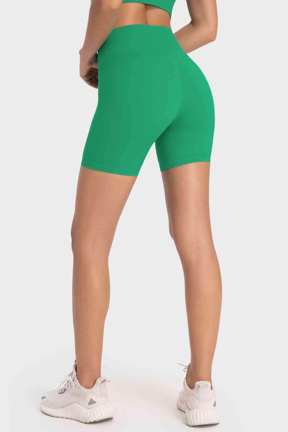 Millennia Staying Cozy Wide Waistband Biker Shorts For Comfort - Selvanelle