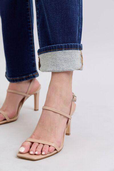 Judy Blue Full Size Washed Straight Leg Jeans with Pockets - Selvanelle