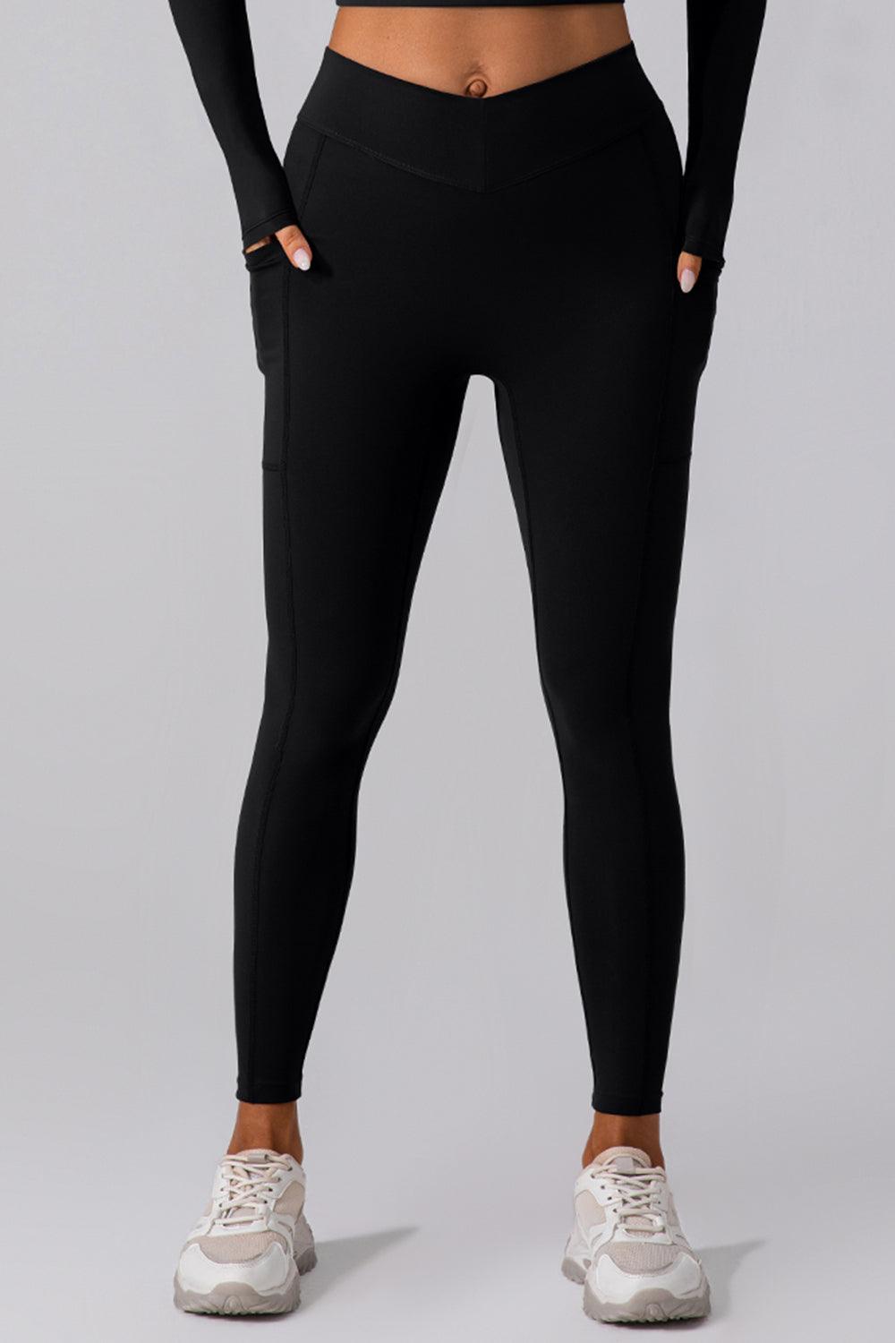 High Waist Active Leggings with Pockets for Women