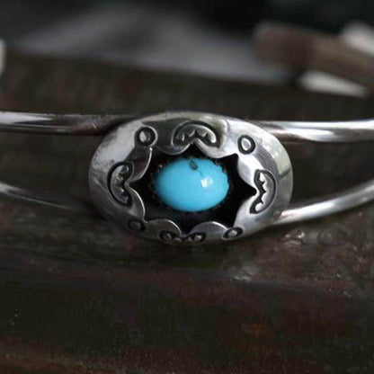 Stylish Turquoise Open Bracelet for Elegant Looks - Selvanelle