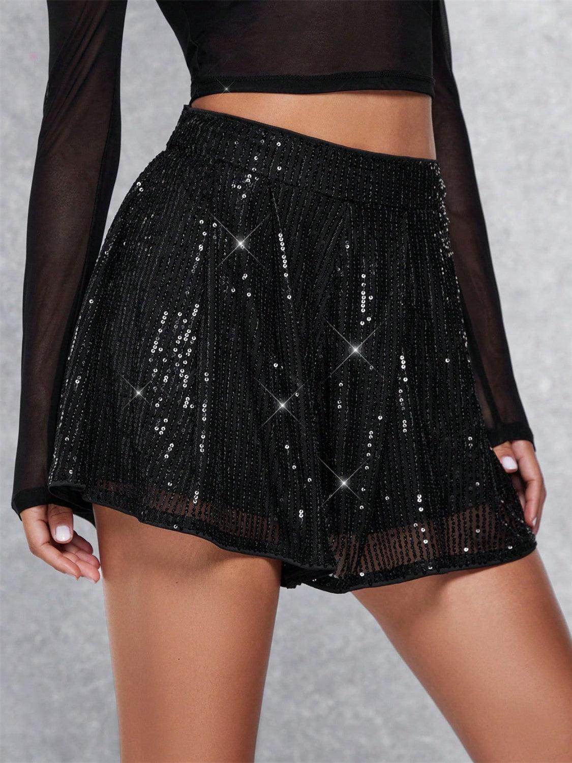 Stylish Sequin Mini Skirt for Women in Various Sizes - Selvanelle