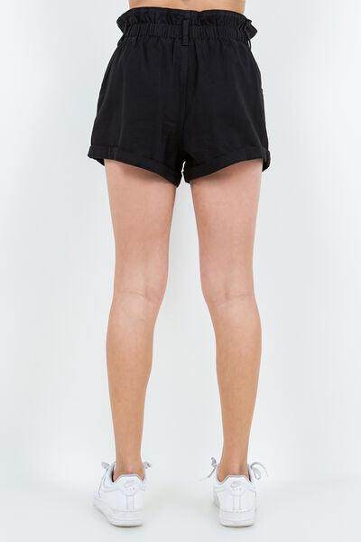 American Bazi High Waist Paper Bag Shorts for Summer Style - Selvanelle