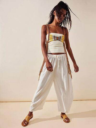 Full Size Wide Leg Pants with Pockets for Women - Selvanelle