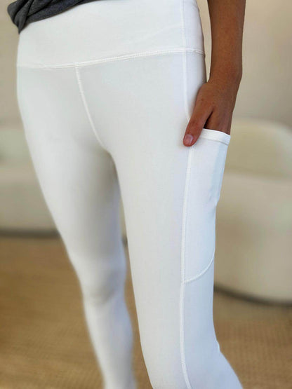 Wide Waistband Sports Leggings for Comfortable Fit - Selvanelle