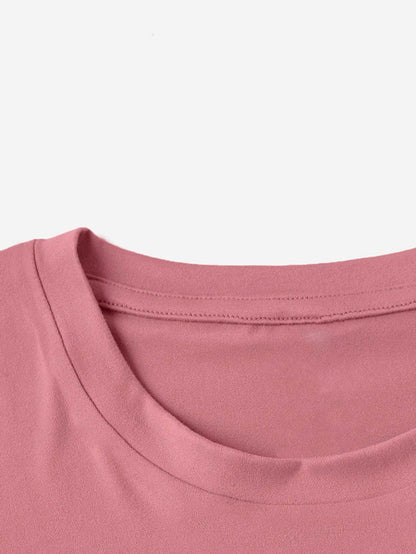 Rabbit Round Neck Short Sleeve T-Shirt - Selvanelle