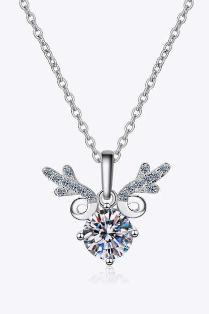 1 Carat Moissanite 925 Sterling Silver Necklace for Women - Selvanelle