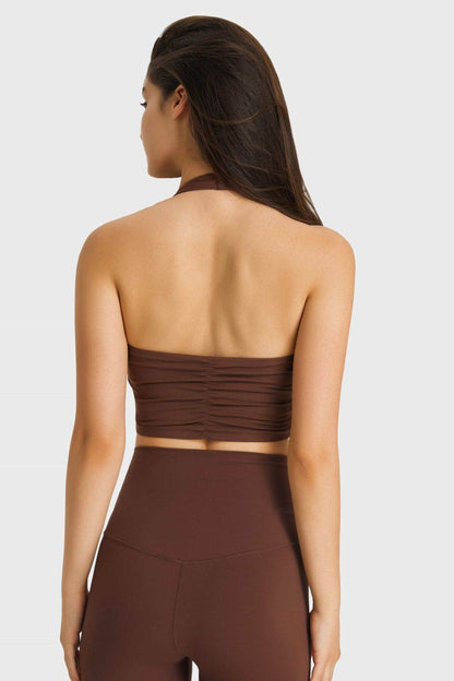 Millennia Breathable Halter Neck Sports Bra - Selvanelle