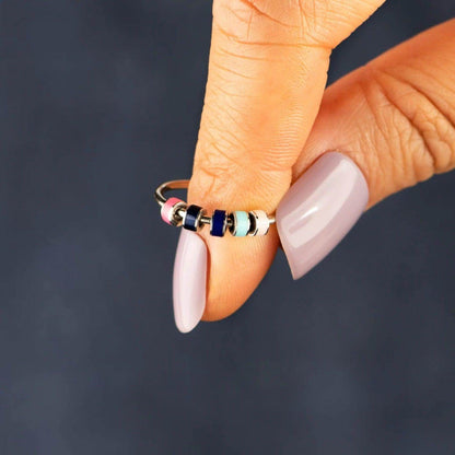 925 Sterling Silver Oil Drip Ring for Elegant Style - Selvanelle