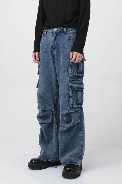 Jeans With Cargo Pockets for Style and Comfort - Selvanelle