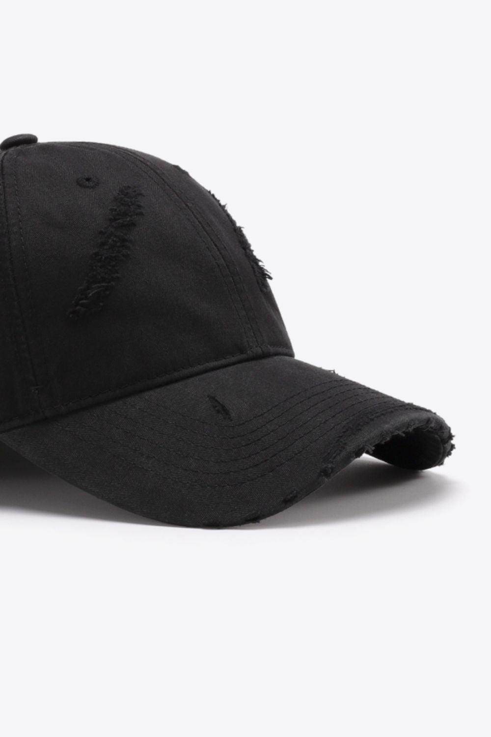 Distressed Adjustable Baseball Cap for Casual Style - Selvanelle