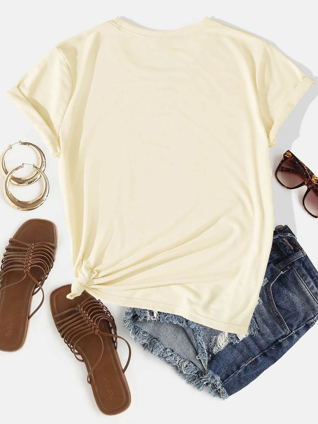 OH FOR PEEPS SAKE Round Neck T-Shirt - Selvanelle