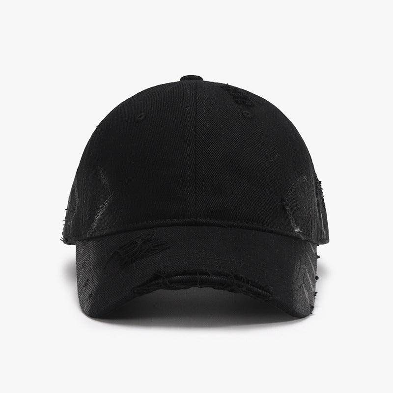 Distressed Adjustable Cotton Hat for Casual Stylish Wear - Selvanelle