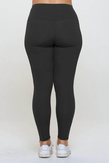 Yelete Full Size Fleece Lined High Waisted Leggings for Comfort - Selvanelle