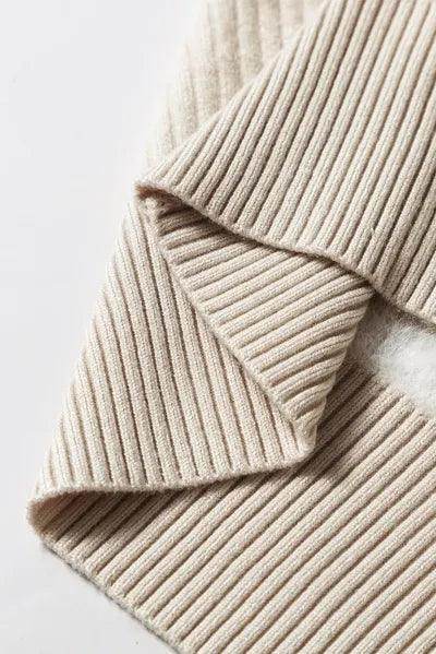 Mock Neck Long Sleeve Sweater for Women Comfortable Fit - Selvanelle