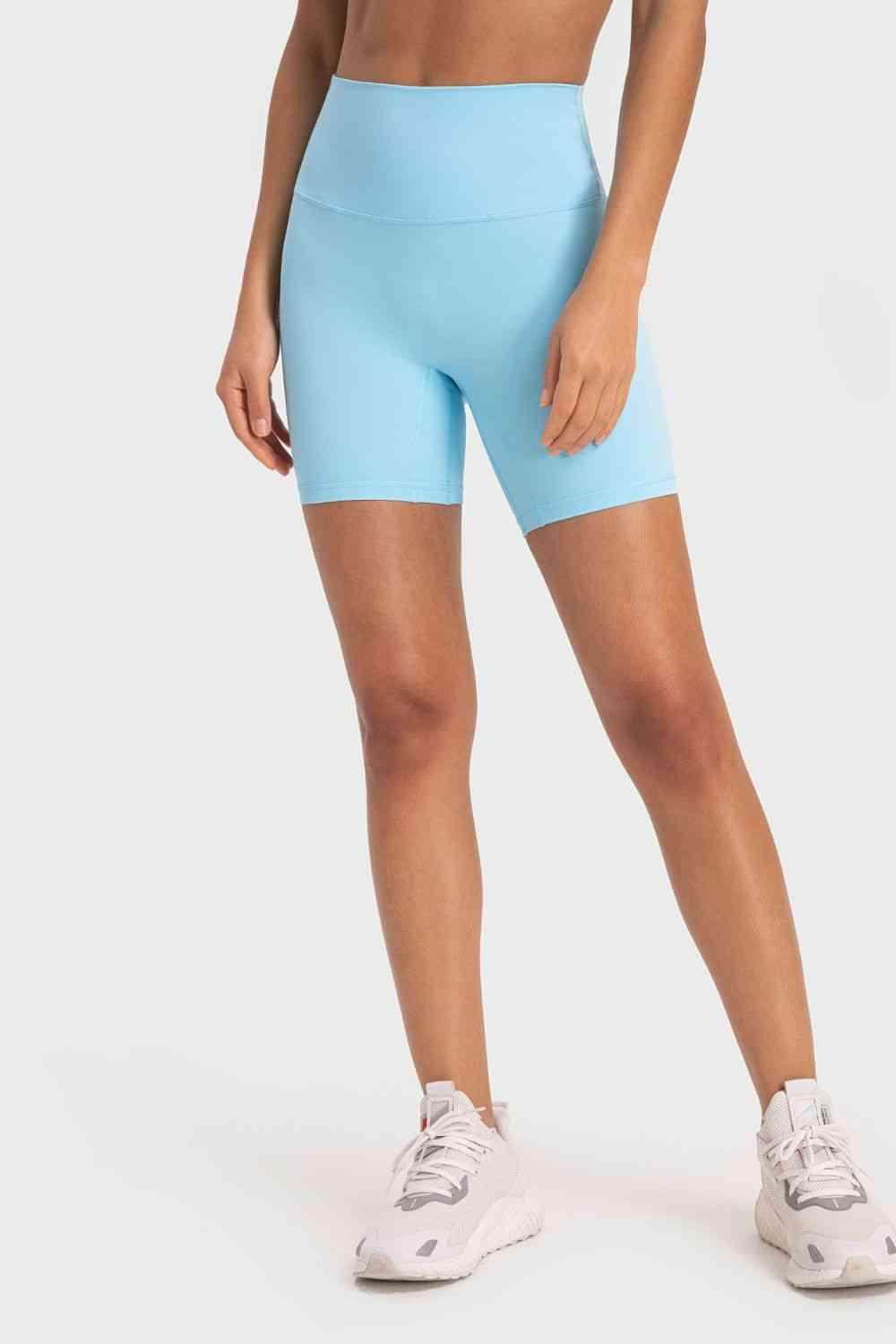 Millennia Staying Cozy Wide Waistband Biker Shorts For Comfort - Selvanelle