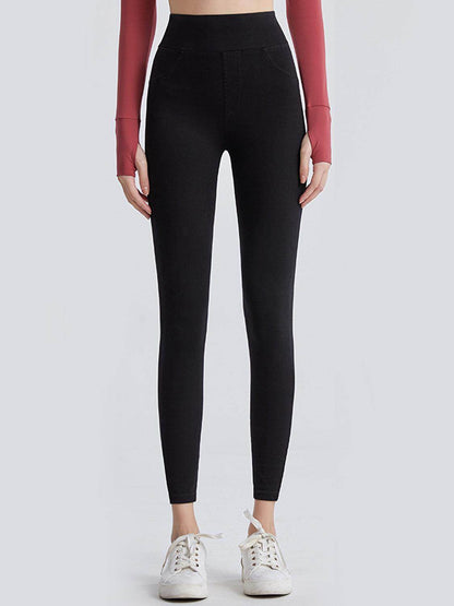 Wide Waistband Sports Leggings for Ultimate Comfort Fit - Selvanelle