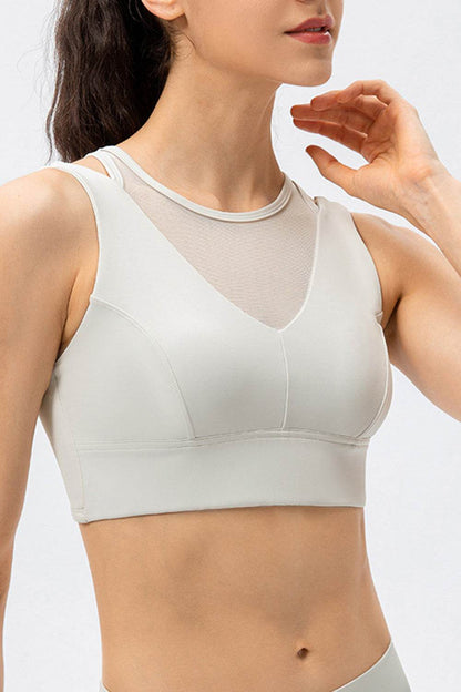 Cutout Wide Strap Active Tank - Selvanelle