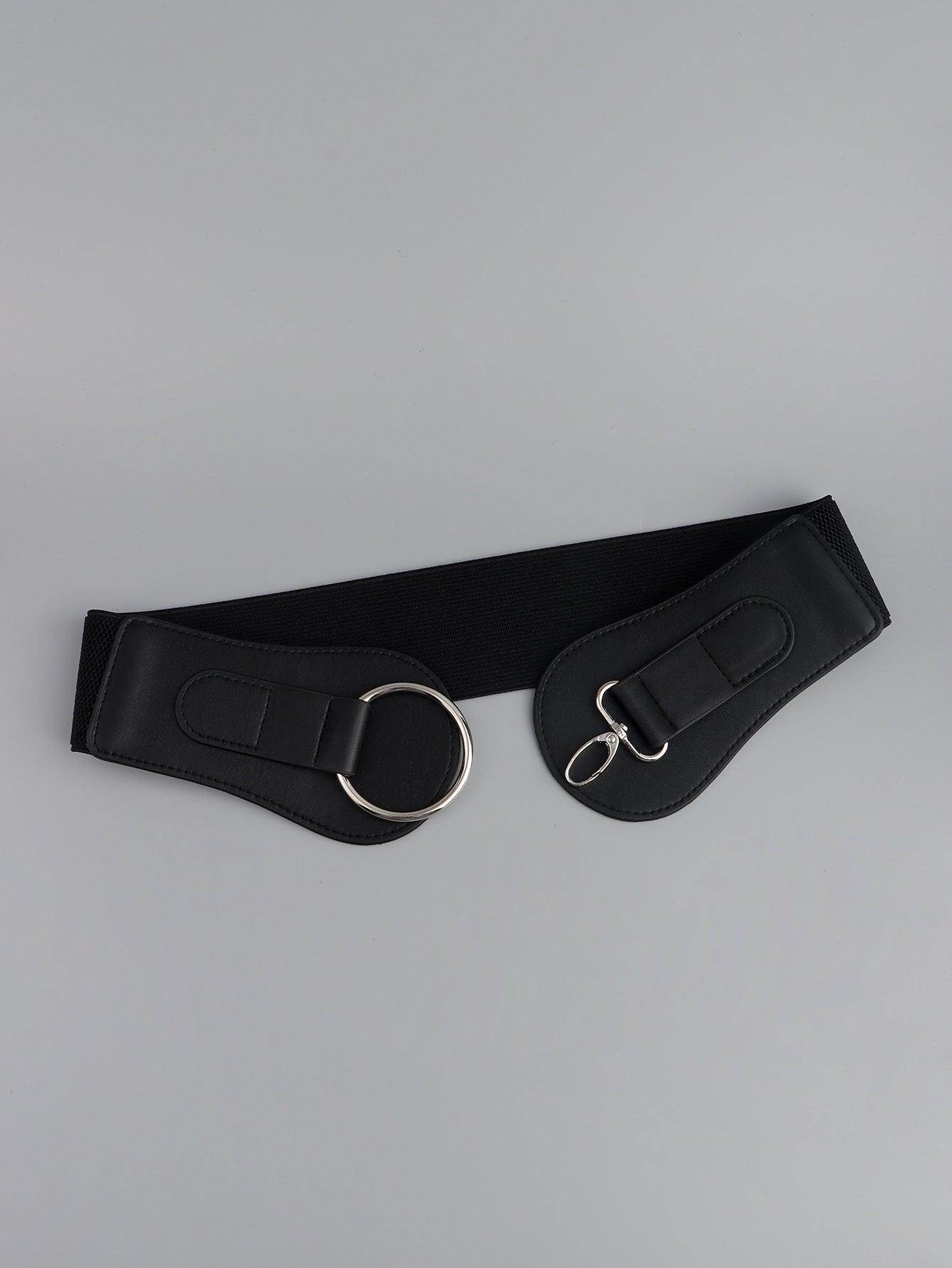 PU Elastic Wide Belt for Comfortable Fashion Fit - Selvanelle