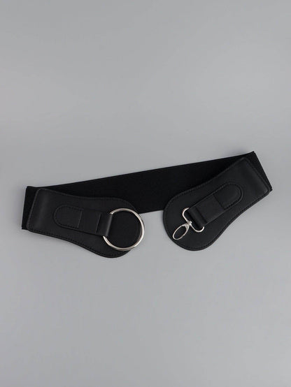PU Elastic Wide Belt for Comfortable Fashion Fit - Selvanelle