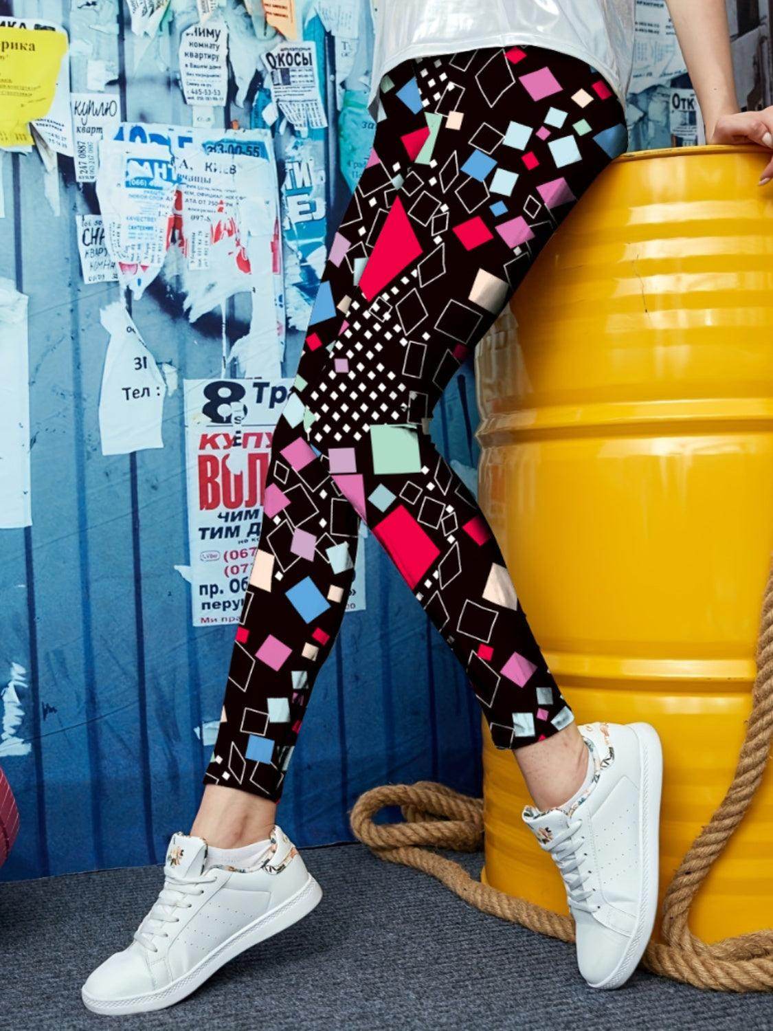 Printed High Waist Skinny Leggings for Women Stylish Fit - Selvanelle