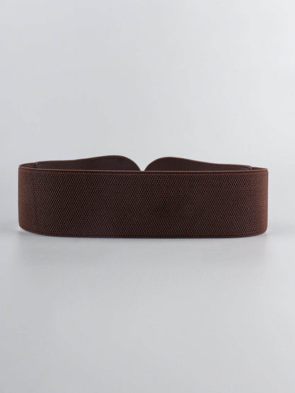 PU Elastic Wide Belt for Comfortable Fashion Fit - Selvanelle
