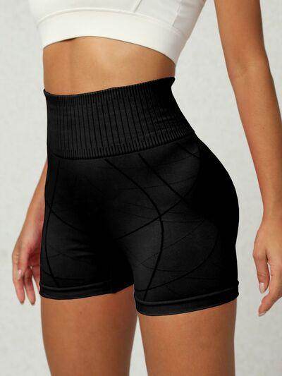 High Waist Active Shorts for Women with Stretch Fabric - Selvanelle
