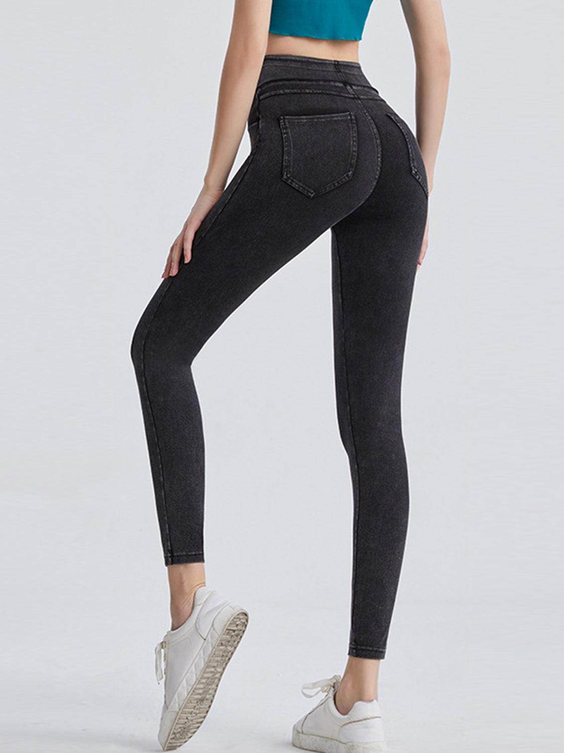 Wide Waistband Sports Leggings for Ultimate Comfort Fit - Selvanelle
