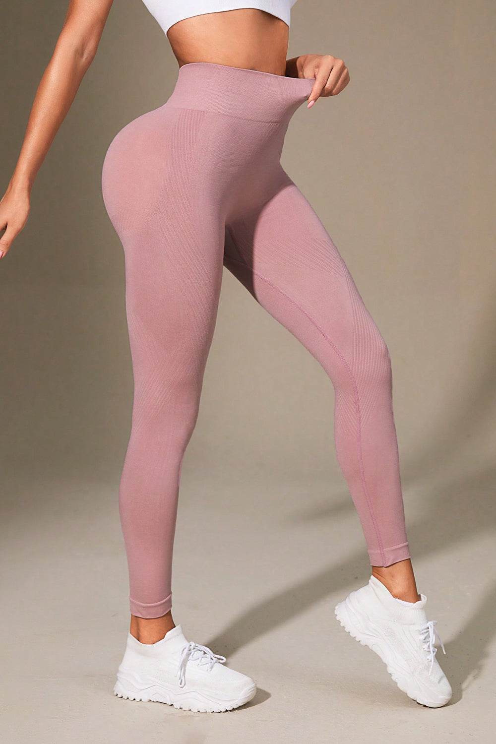 Wide Waistband Sports Leggings - Selvanelle
