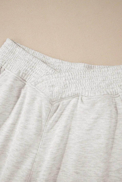 Elastic Waist Active Pants with Pockets for Women - Selvanelle