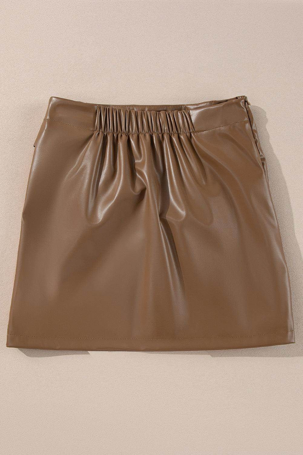 Bowknot Elastic Waist Mini Skirt for Stylish Comfort - Selvanelle