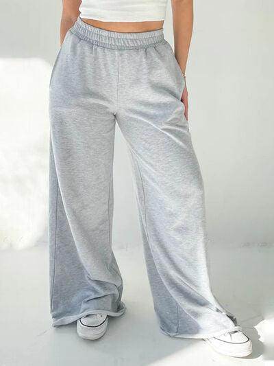 Elastic Waist Wide Leg Pants for Stylish Comfort and Fit - Selvanelle