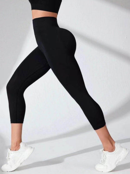 High Waist Cropped Active Leggings for Ultimate Comfort - Selvanelle