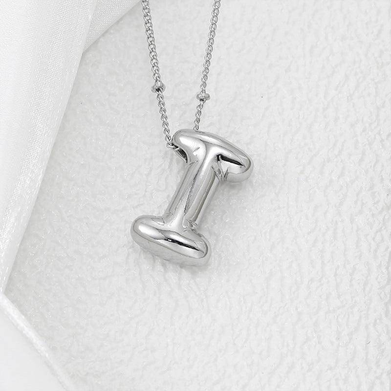 Copper Bubble Letter Pendant Necklace for Stylish Charm - Selvanelle