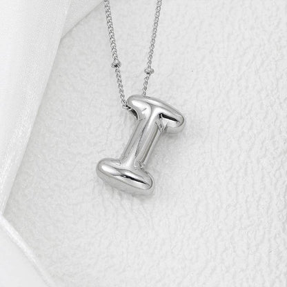 Copper Bubble Letter Pendant Necklace for Stylish Charm - Selvanelle