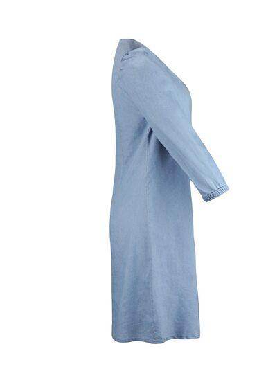Full Size V-Neck Half Sleeve Dress for Everyday Wear - Selvanelle