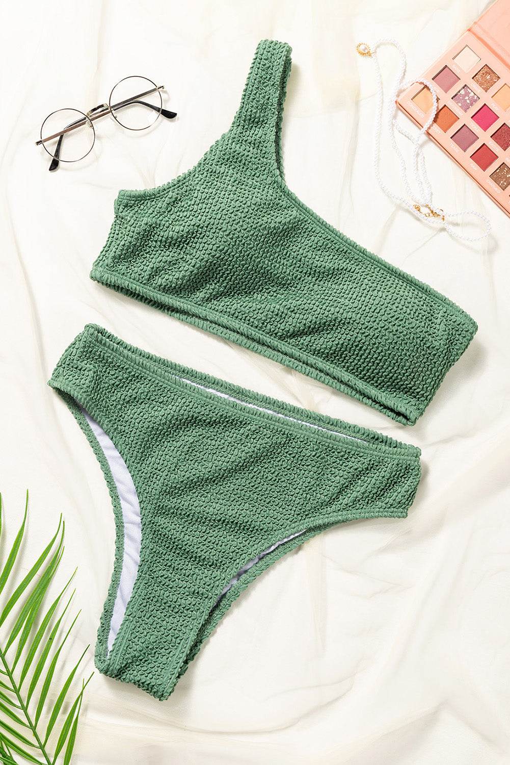 Single Shoulder Bikini Set - Selvanelle