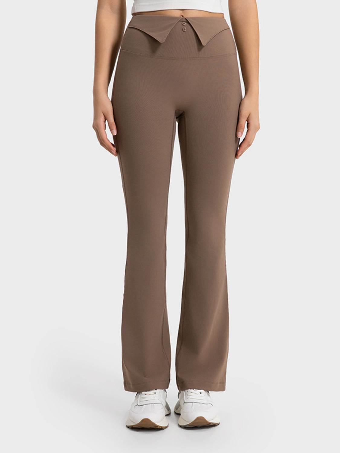 Millennia Wide Waistband Bootcut Sport Pants - Selvanelle