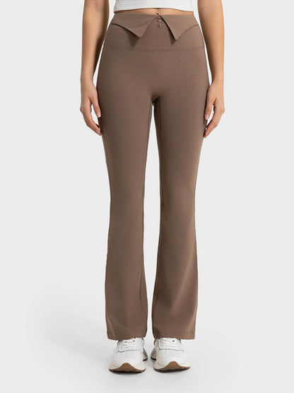 Millennia Wide Waistband Bootcut Sport Pants - Selvanelle