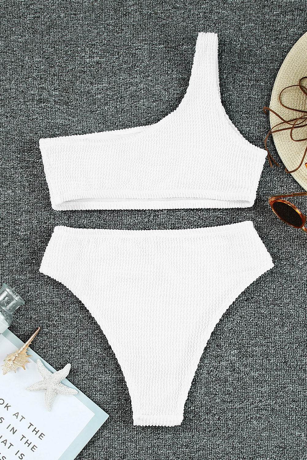 Single Shoulder Bikini Set - Selvanelle
