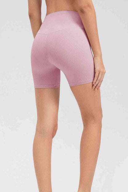 Wide Waistband Slim Fit Sports Shorts for Active Lifestyle - Selvanelle