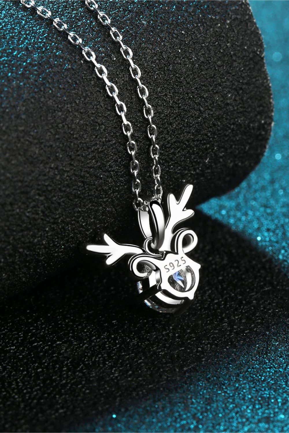 1 Carat Moissanite 925 Sterling Silver Necklace for Women - Selvanelle