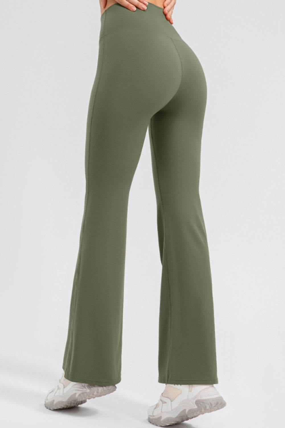 High Waist Straight Active Pants - Selvanelle