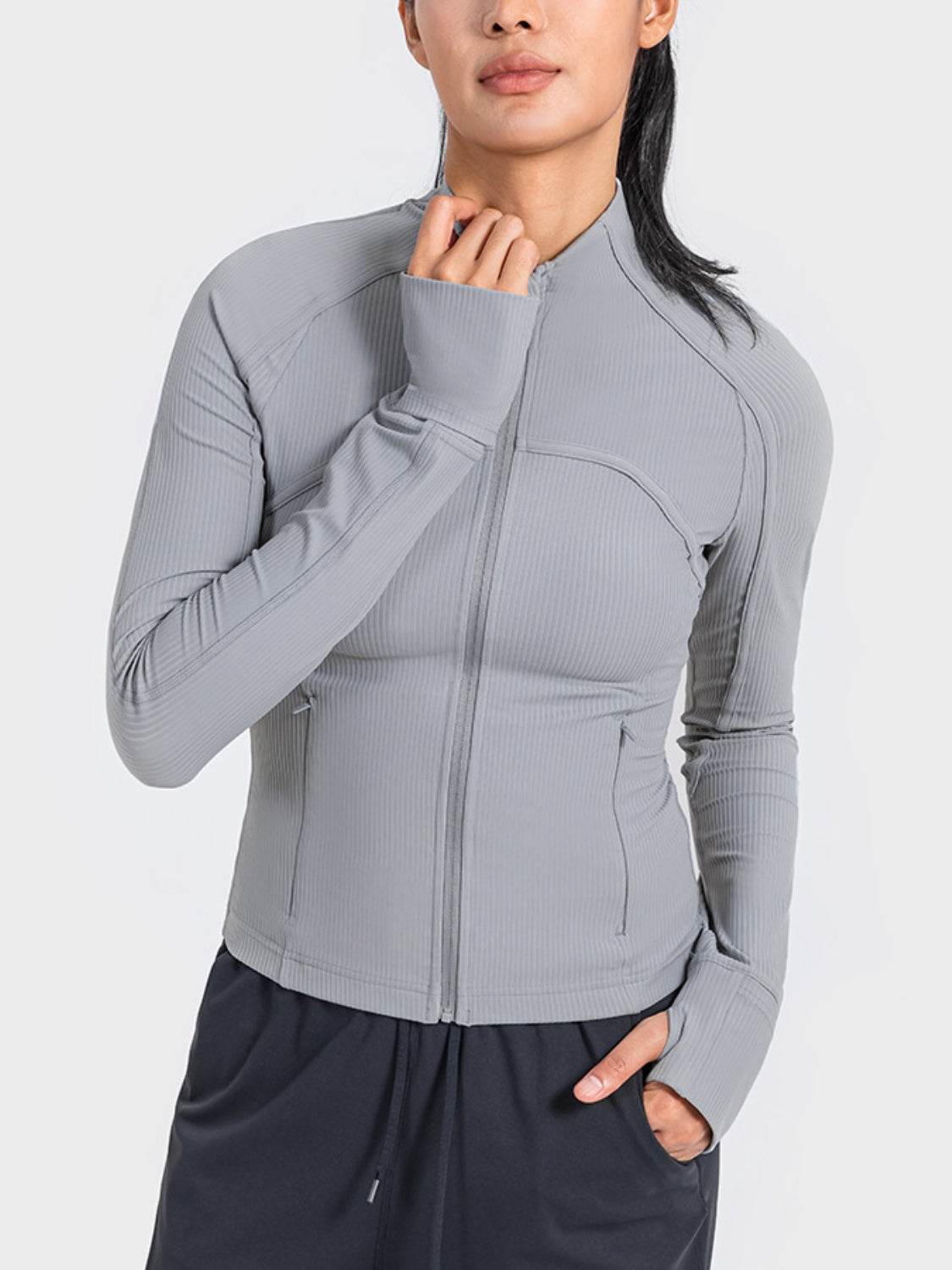 Millennia Zip-Up Long Sleeve Sports Jacket - Selvanelle