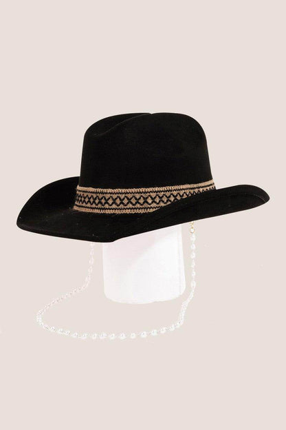 Fame Ornate Band Cowboy Hat for Unique Style Statement - Selvanelle