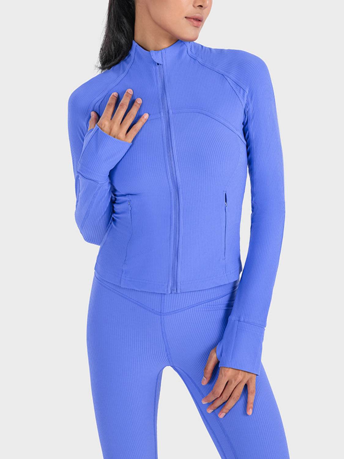 Millennia Zip-Up Long Sleeve Sports Jacket - Selvanelle