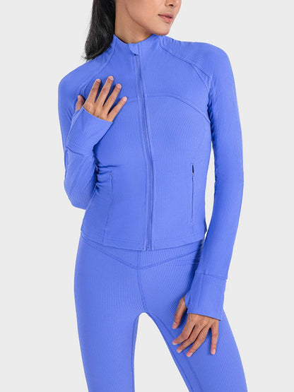 Millennia Zip-Up Long Sleeve Sports Jacket - Selvanelle