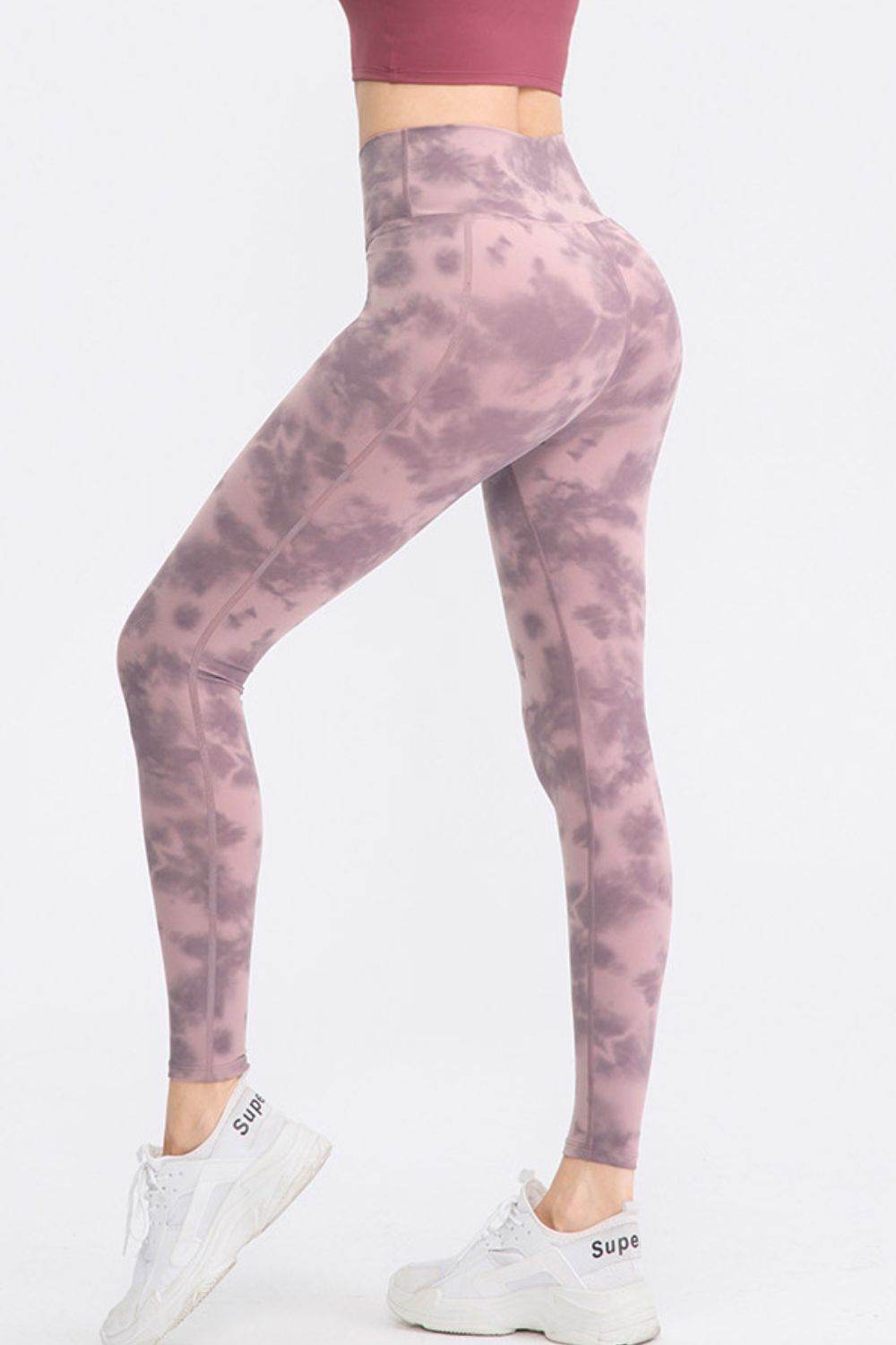 Wide Waistband Slim Fit Long Sports Pants - Selvanelle